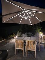 Wendbare parasol met ledverlichting, Tuin en Terras, Ophalen, Zo goed als nieuw, 2 tot 3 meter