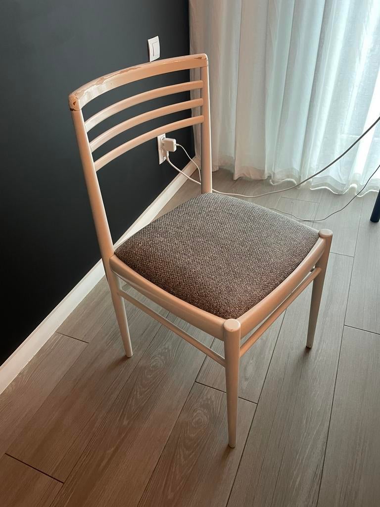 Stoel, Maison & Meubles, Chaises, Enlèvement ou Envoi, Utilisé, Blanc, Une
