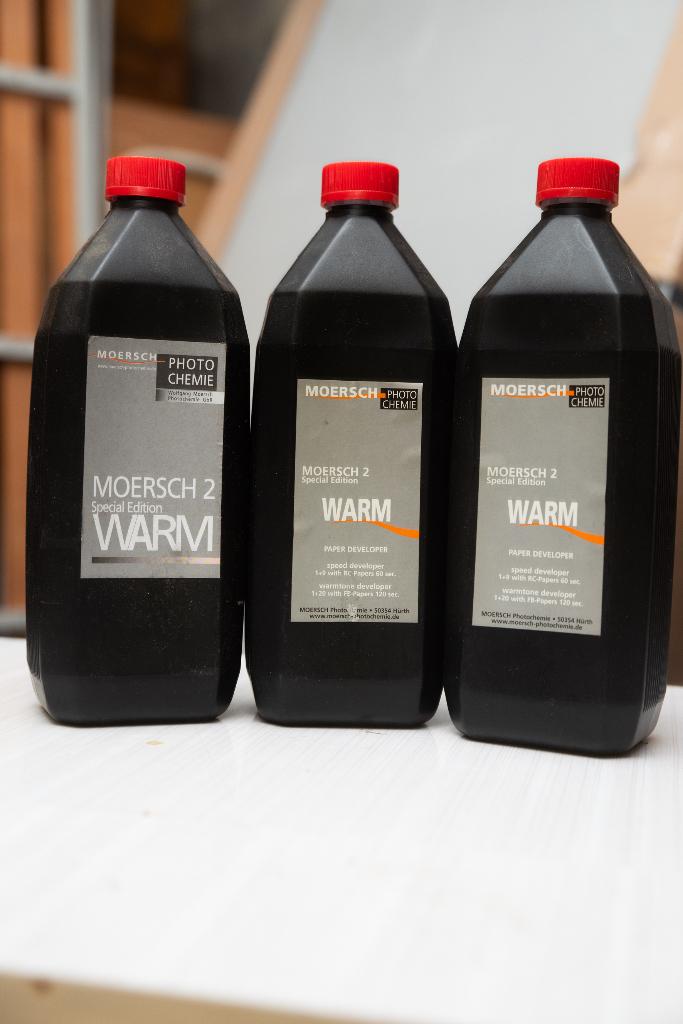 Moersch Papierontwikkelaar Warm 3 x1 liter, Ophalen of Verzenden, Zo goed als nieuw