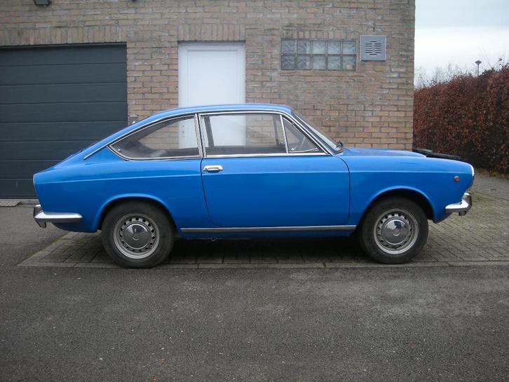 Fiat 850 Sport, Auto's, Oldtimers, Particulier, Fiat, Benzine, Coupé, 2 deurs, Handgeschakeld, Blauw, Zwart, Leder, Achterwielaandrijving