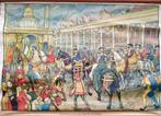 Oude schoolplaat Keizer Karel en zoon Filips II Antwerpen, Antiek en Kunst, Ophalen of Verzenden, Geschiedenis
