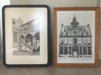 2 etsen Mechelen, Antiek en Kunst, Kunst | Etsen en Gravures, Ophalen