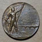 bronzen medaille XXI Traversee Internationale Namur 1948, Ophalen of Verzenden, Lintje, Medaille of Wings