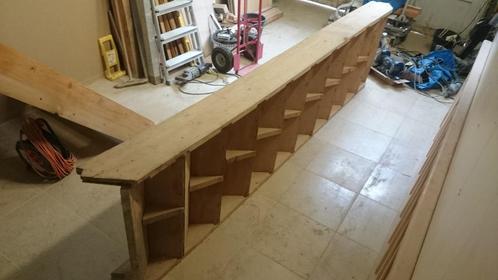 Trap 10 treden, witte volle beuk te koop, Doe-het-zelf en Bouw, Ladders en Trappen, Gebruikt, Trap, Minder dan 2 meter, Ophalen of Verzenden