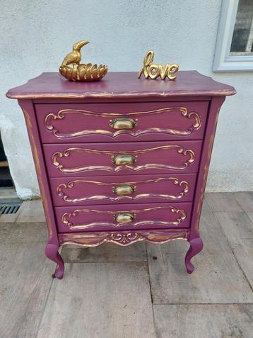 Prachtig antiek massief dressoir in Louis XV-stijl  beschikbaar voor biedingen