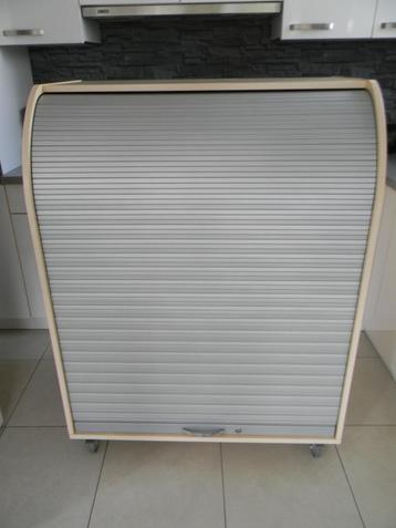 kast met roldeur, roldeurkast, bureaukast, Enlèvement, Avec roues, Utilisé, Bureau