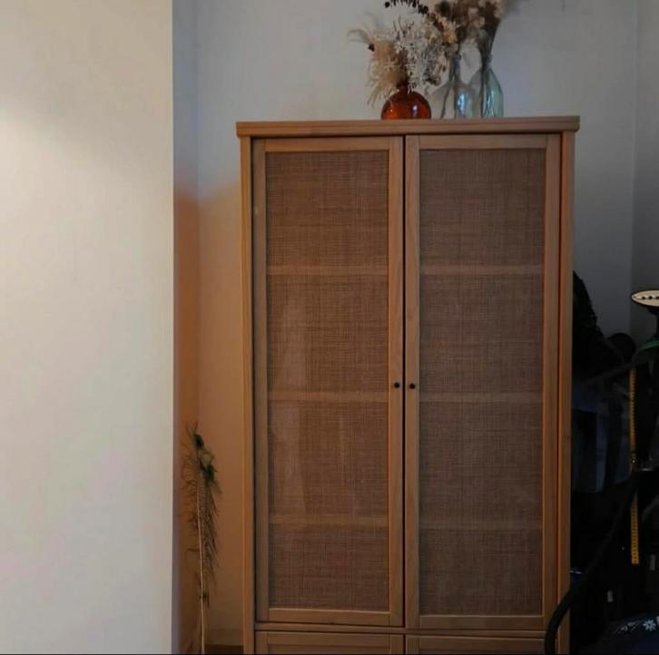 Armoire dressing en cannage La redoute, Maison & Meubles, Armoires | Penderies & Garde-robes, Comme neuf, Pin, Enlèvement ou Envoi