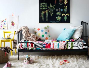Ikea minnen meegroeibed, 70 à 85 cm, Sommier à lattes, Enlèvement, 180 cm ou plus