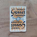 Speelkaart terug - Tabac Gosset, Verzamelen, Ophalen of Verzenden, Gebruikt