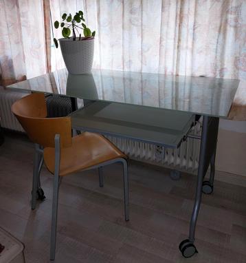 Bureautafel, Huis en Inrichting, Ophalen, Met wielen, Gebruikt, Bureau