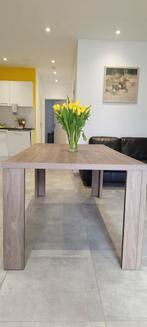 Bruine houten tafel 95x180, Huis en Inrichting, Tafels | Eettafels, Gebruikt, Ophalen of Verzenden