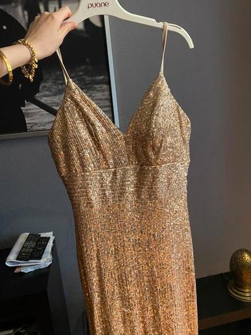 Robe de soiree longue rose gold, Enlèvement, Rose