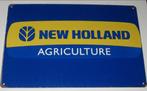 NEW HOLLAND TRACTOR : Bord Logo New Holland Agriculture, Verzamelen, Verzenden, Nieuw, Reclamebord