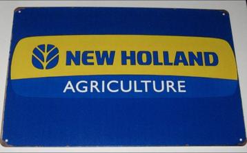 NEW HOLLAND TRACTOR : Bord Logo New Holland Agriculture beschikbaar voor biedingen