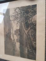 Landschap, Antiek en Kunst, Kunst | Etsen en Gravures, Ophalen of Verzenden