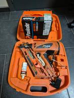 Clouer gaz Paslode IM90i +boîte clous crantés 2,8x63mm,, Zakelijke goederen, Machines en Bouw | Houtbewerking, Ophalen