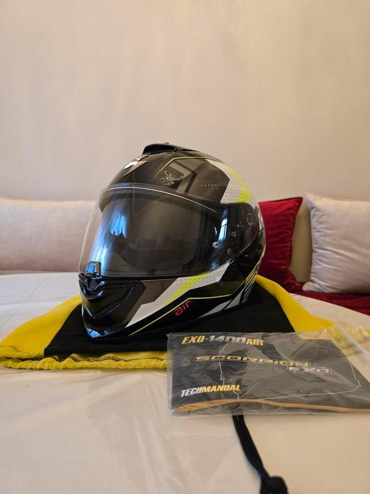 Casque moto Scorpion EXO-1400 AIR - Taille S, Motoren, Kleding | Motorhelmen, S, Ophalen of Verzenden