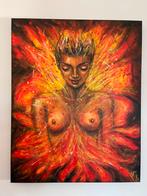 Modern groot expressief schilderij Mk Art, Ophalen