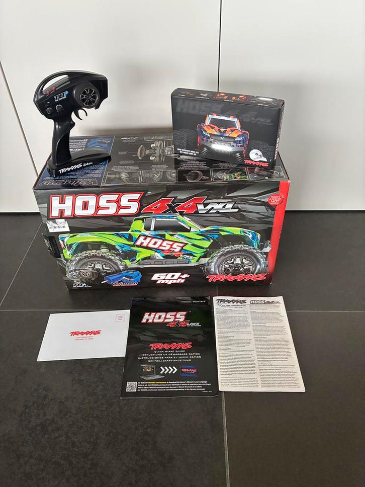 Traxxas hoss 4x4 vxl, Hobby en Vrije tijd, Modelbouw | Radiografisch | Auto's, Zo goed als nieuw, Auto offroad, Elektro, Ophalen