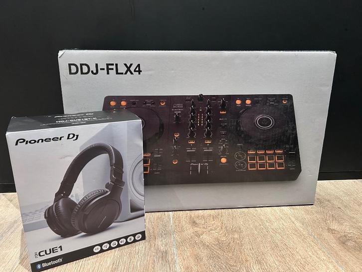 Pioneer DJ DDJ-FLX4 & HDJ-CUE1-BT (garantie), Muziek en Instrumenten, Dj-sets en Draaitafels, Zo goed als nieuw, Pioneer, Ophalen