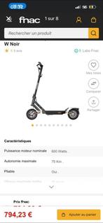Trottinette électrique navee st3 pro a vendre, Enlèvement ou Envoi, Comme neuf