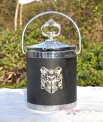 seau a glacon avec couvercle vintage decor blason, Ophalen of Verzenden