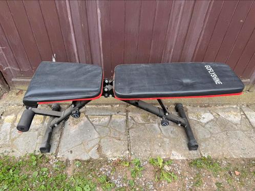 Fitness bank en squat rek, Sport en Fitness, Fitnessapparatuur, Zo goed als nieuw, Ophalen