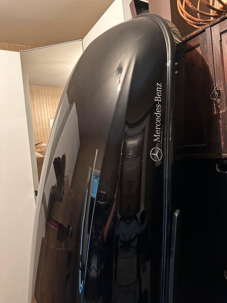 Coffre de toit mercedes 450 litres neuf avec barres, Auto diversen, Dakkoffers, Zo goed als nieuw, Ophalen