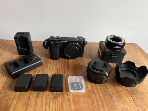 Sony A6300 + Sony E 16-50mm F3.5-5.6 OSS + Accessoires, TV, Hi-fi & Vidéo, Appareils photo numériques, Comme neuf, Compact, Sony