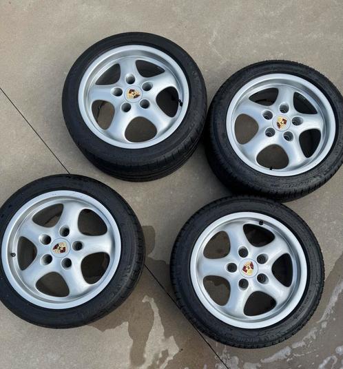 Set Porsche Cup 2 velgen 17” TOPSTAAT, Auto-onderdelen, Banden en Velgen, Band(en), Zomerbanden, 17 inch, 255 mm, Personenwagen