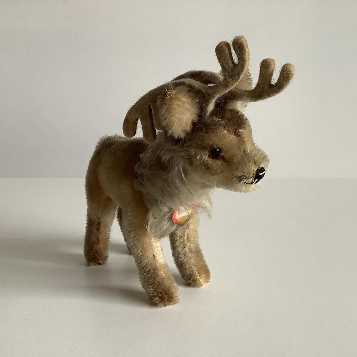 Vintage Steiff rendiertje “Renny”, Antiek en Kunst, Antiek | Speelgoed, Ophalen of Verzenden