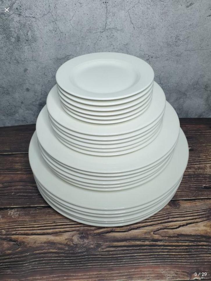 Villeroy Luxembourg Boch serviesset van porselein - wit, Huis en Inrichting, Keuken | Servies, Zo goed als nieuw, Overige typen