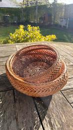 Rieten manden antiek perfecte staat, Antiek en Kunst, Ophalen of Verzenden
