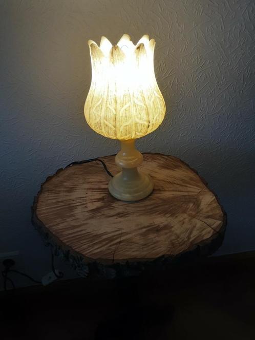 Tafellamp  Albast  jaren 70 !, Antiek en Kunst, Antiek | Verlichting, Ophalen