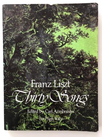 Partituren :  'Dertig Liederen' van Franz Liszt