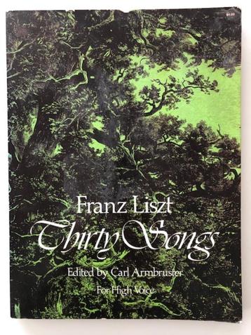 Partituren :  'Dertig Liederen' van Franz Liszt beschikbaar voor biedingen