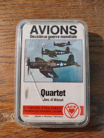 Jeu de cartes des années 80 - Avions WW2