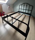 Metalen bedframe 140x200, Huis en Inrichting, Slaapkamer | Bedden, Ophalen, Zo goed als nieuw, Zwart
