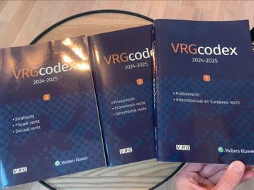 Wetboeken VRG Codex 2024/2025 beschikbaar voor biedingen