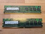Samsung 2x 1GB PC2 6400U Memory, Informatique & Logiciels, Enlèvement ou Envoi, Utilisé, Desktop, 1 GB ou moins