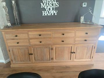 Hoge dressoir ceruse eiken beschikbaar voor biedingen