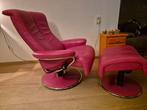 Fuchsia roze Stressless fauteuil met voetbank, Ophalen