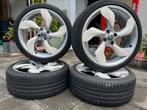 4x100 Opel Adam Corsa velgen 225/35/18 zomerbanden, Auto-onderdelen, Ophalen, 18 inch, Gebruikt, Banden en Velgen