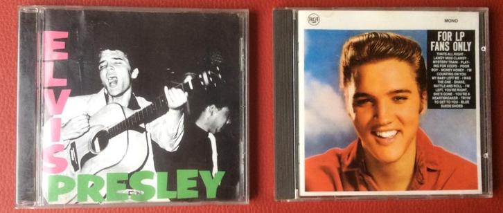 Elvispresleytheek 2 CD's Elvis Presley en For LP Fans Only, Cd's en Dvd's, Cd's | Pop, Zo goed als nieuw, 1980 tot 2000, Ophalen of Verzenden