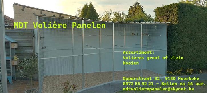 Aluminium voliere panelen., Dieren en Toebehoren, Vogels | Hokken en Kooien, Nieuw, Aluminium, Ophalen
