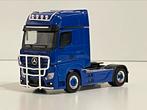 Herpa MB Actros Gigaspace Bullbar trekker blauw 1/87, Ophalen of Verzenden, Zo goed als nieuw, Bus of Vrachtwagen, Herpa
