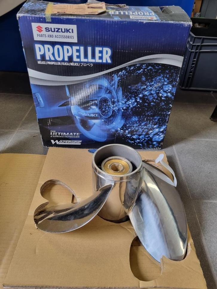 Suzuki - Hélice inox neuve 3x15x21, Watersport en Boten, Buiten- en Binnenboordmotoren, Nieuw, Ophalen of Verzenden