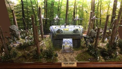 Star Wars - Diorama van „De Slag bij Endor”, Verzamelen, Star Wars, Zo goed als nieuw, Actiefiguurtje, Ophalen
