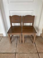 2 houten stoeltjes Ikea, Kinderen en Baby's, Kinderkamer | Tafels en Stoelen, Ophalen, Zo goed als nieuw, Stoel(en)
