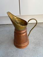 Vintage koperen kan met messing details - handgemaakt, Ophalen